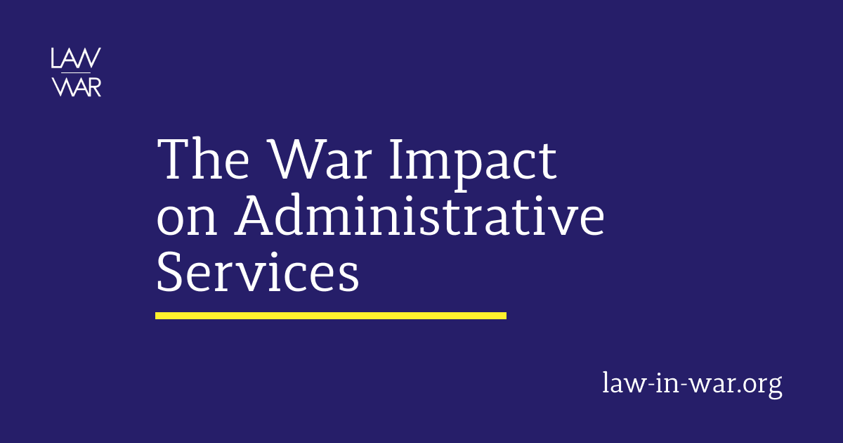 Experts Examined the Impact of War on Administrative Services Sector
